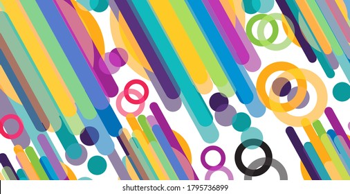 Abstrakter bunter Vektorhintergrund. Geometrischer Hintergrund. Grußkartendesign und Geschenkanhänger
