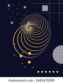 Abstrato colorido vetor fundo com formas geométricas e círculo para cartaz, banner, apresentação, anúncios, revestimento, papel de parede