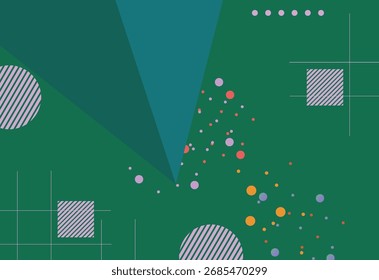 Abstrato colorido vetor fundo com formas geométricas e círculo para cartaz, banner, apresentação, anúncios, revestimento, papel de parede