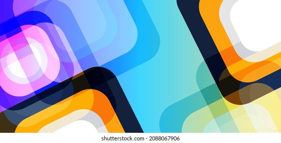 Abstract colorful vector background. Greeting card template. Banner design
