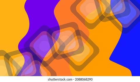 Abstract colorful vector background. Greeting card template. Banner design