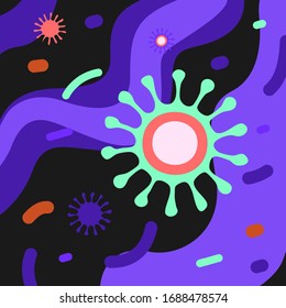 Abstract colorful vector background illustration 