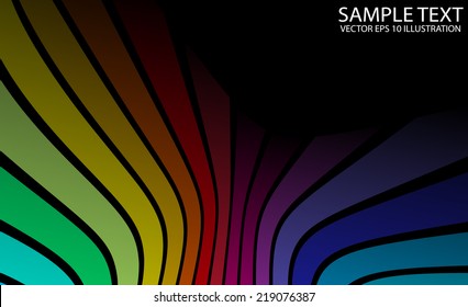 Abstract colorful vector background illustration - Colorful vector background frame design template
