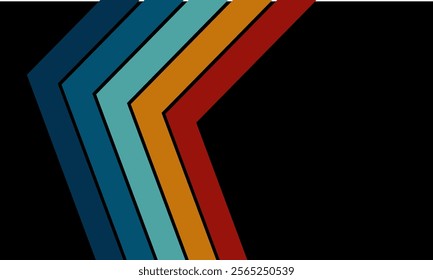 Abstract colorful vector background with lines shapes on ti 