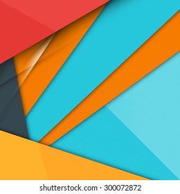 Abstract Colorful Vector Background. Modern Material Design