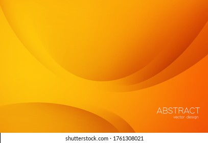 Abstract colorful vector background, orange color banner with smooth line and shadow. Template for design brochure, website, flyer.