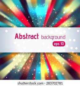 Abstract colorful vector background with place for text
