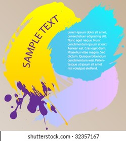 Abstract colorful vector background. The place under the text is provided.