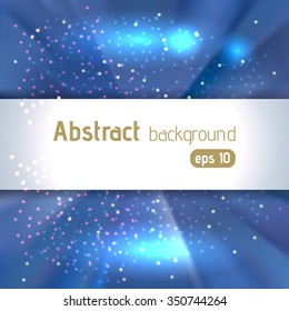Abstract colorful vector background with space for text, blue color, vector illustration
