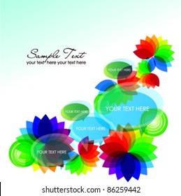 abstract colorful vector background with speech bubbles