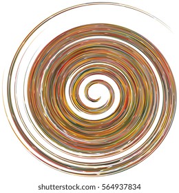 Abstract colorful vector background. Spiral on background