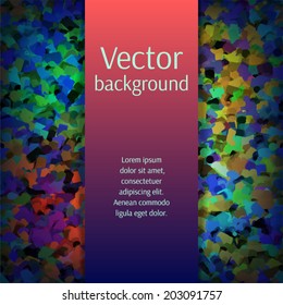 Abstract colorful vector background. Template for your design.