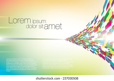 Abstract colorful vector background template