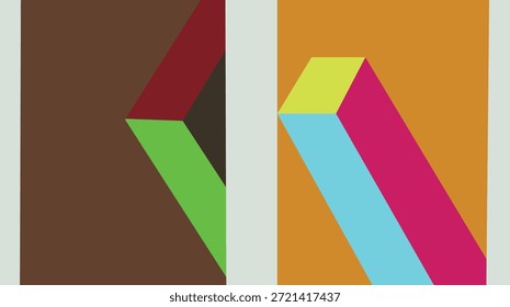 Abstractas Plantilla de fondo de Vector de colores con creativas Formas de flecha 3D y Elementos de diseño de Anuncio de negocios para un diseño de Fondo de pantalla de Sitio web moderno
