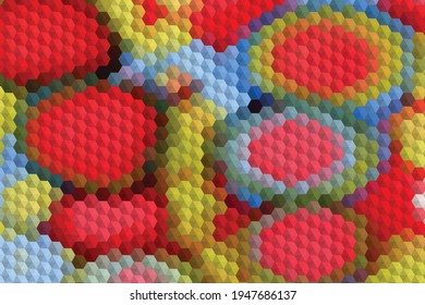 Abstract colorful vector background. Universal mesh backdrop. Bright blurred paint colors textured with overlay pattern. 
