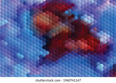 Abstract colorful vector background. Universal mesh backdrop. Bright blurred paint colors textured with overlay pattern. 