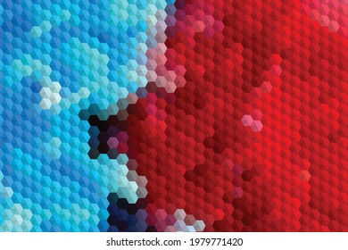 Abstract colorful vector background. Universal mesh backdrop. Bright blurred paint colors textured with overlay pattern. 
