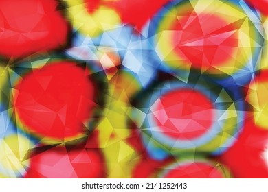Abstrakter bunter Vektorhintergrund. Universeller Maschenhintergrund. Helle, unscharfe Farben, strukturiert mit Overlay-Muster. 