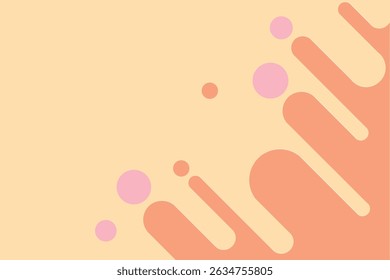 Abstractas fondo de Vector colorido con líneas de Vertical y círculos en estilo moderno vibrante.

