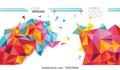 Abstract colorful vector background for your desing.