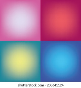 Abstract colorful vector backgrounds set 8