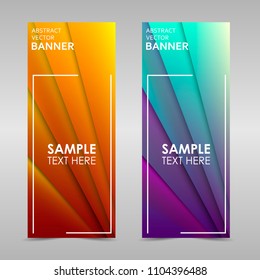 Abstract colorful vector banner