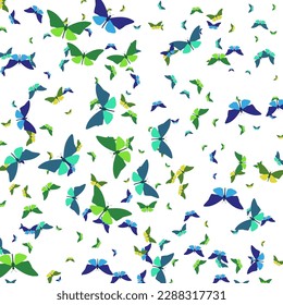Abstract colorful vector butterflies background, brochure template