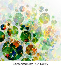 Abstract colorful vector circles
