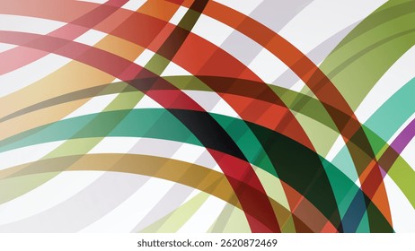 Abstract colorful vector design with vintage stripes evokes a patriotic USA symbol pattern.
