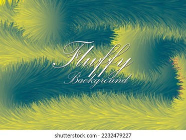 Abstract colorful vector fluffy background. Soft airy feather texture. Modern design. Empty space for text.