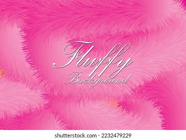 Abstract colorful vector fluffy background. Soft airy feather texture. Modern design. Empty space for text.