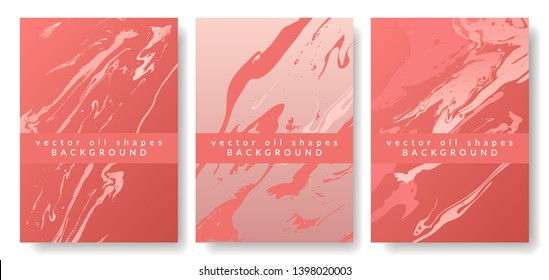 Abstract of colorful vector fluid background with oil fluids. 