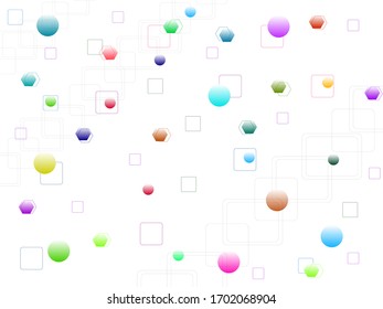 Abstract colorful vector geometric background 