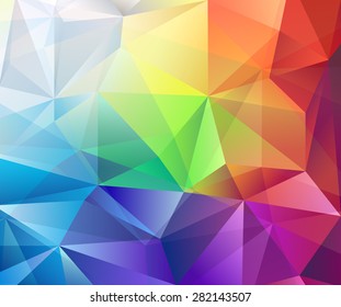 Abstract colorful vector geometric background for use in design 