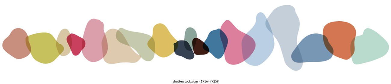 Abstract colorful vector geometric elements