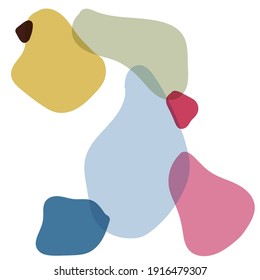 Abstract colorful vector geometric elements