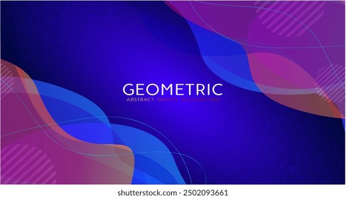 Abstract colorful vector geometric on dark background