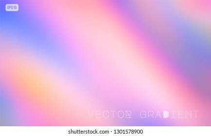 Abstract colorful vector gradient background in calm blue, purple and pink colors. Modern iridescent design for mobile apps, screens, banner templates