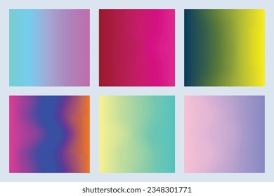 Abstract colorful vector gradient background, illustration and Smooth gradient blur design for banner, ads, web, and presentation bundle templates