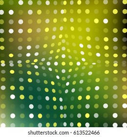 Abstract colorful vector halftone background. Green half tone backdrop.