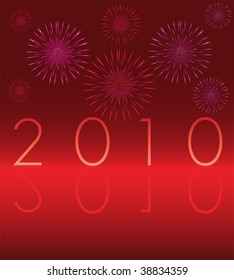 Abstract colorful vector illustration of a happy new year card