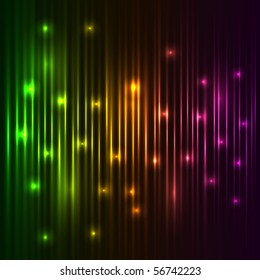 Resumen del fondo de las luces vectoriales coloridas.