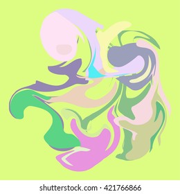 Abstract colorful vector modern background green violet pink yellow
