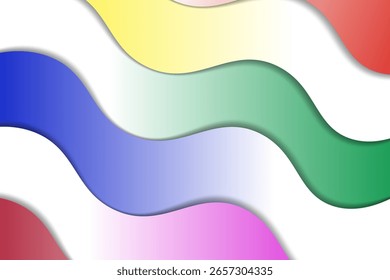 Capa colorida Abstractas de las ondas de la superposición del Vector para el diseño de fondo