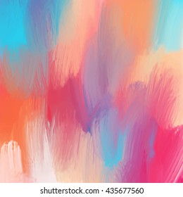 Abstractas fondo de pincel de Vector colorido. textura de aceite multicolor