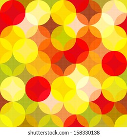 Abstract colorful vector pattern. Multicolor circles background.