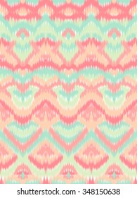 Abstract colorful vector seamless pattern, background with ethnic and tribal motifs, zigzag lines.