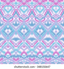 Abstract colorful vector seamless pattern, background with ethnic and tribal motifs, zigzag lines.