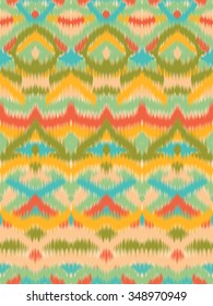 Abstract colorful vector seamless pattern, background with ethnic and tribal motifs, zigzag lines.