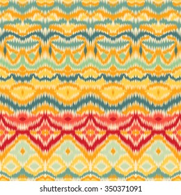 Abstract colorful vector seamless pattern, background with ethnic and tribal motifs, zigzag lines.
